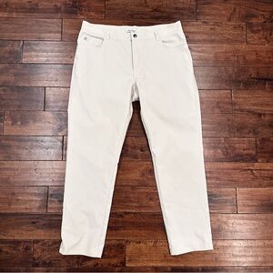 Peter Millar Gale EB66 Crown Performance Pants Golf 5 Pockets Mens 40x32 Khaki